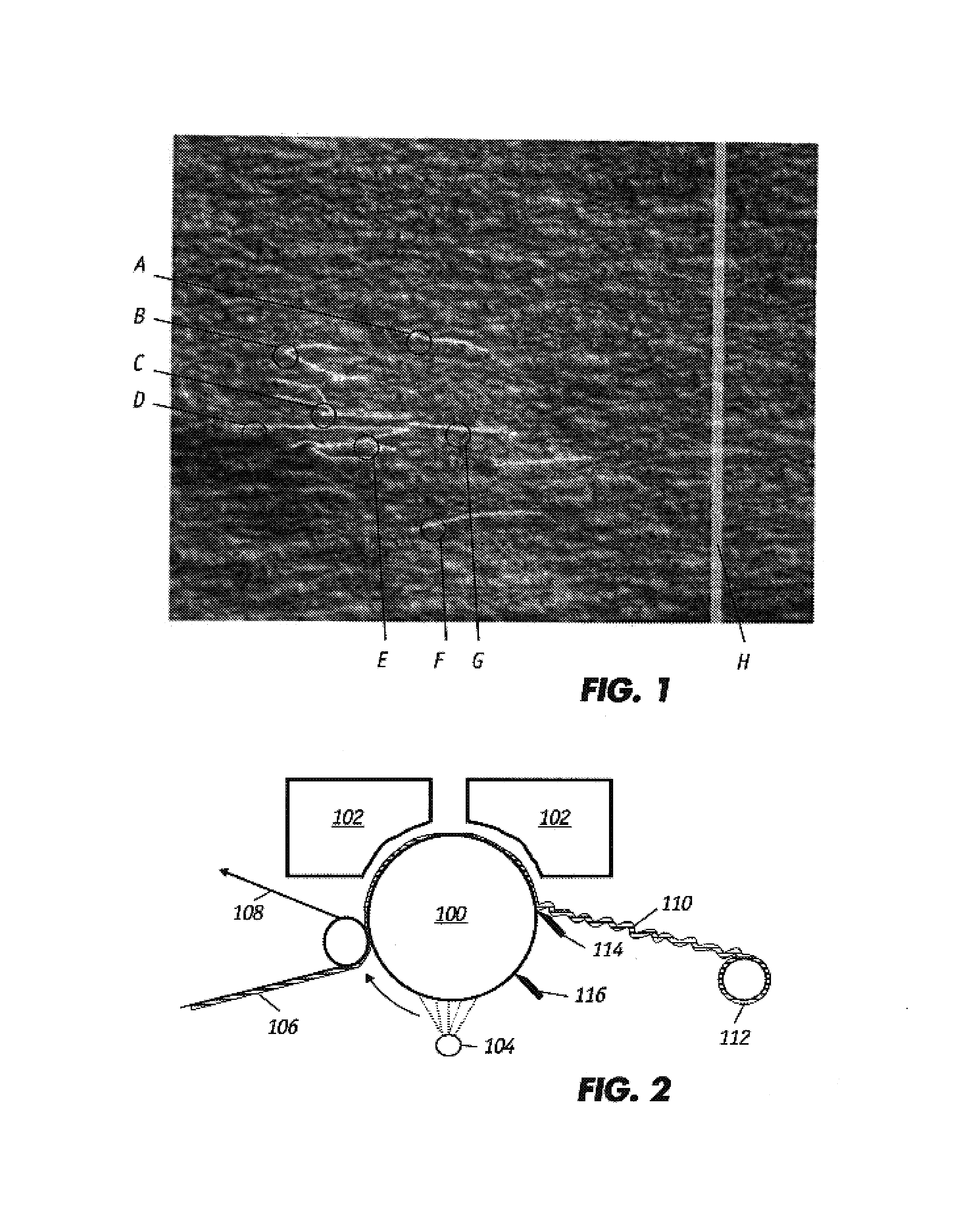 Method and apparatus for measuring the crepe of a moving sheet