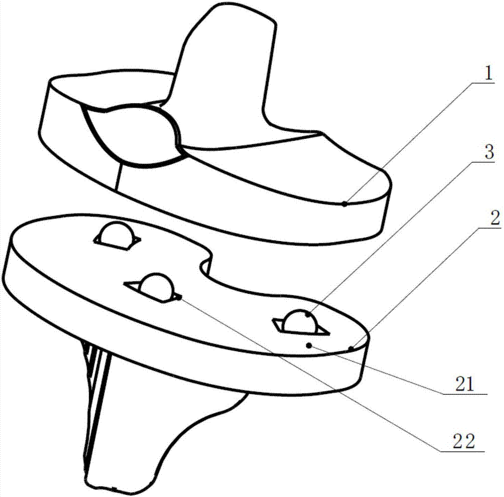 Rotation platform knee joint prosthesis