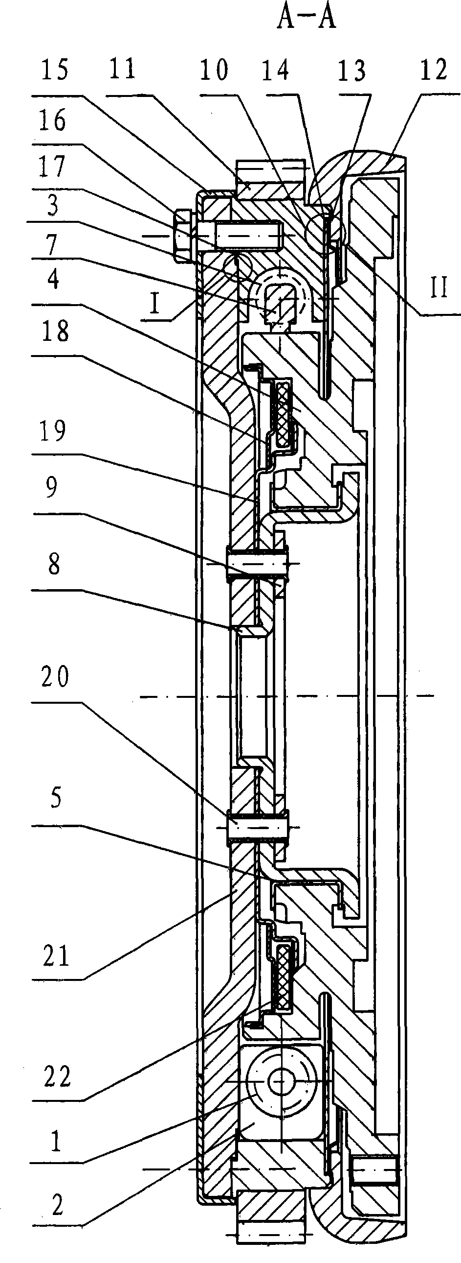 Two-stage friction type dual-mass flywheel