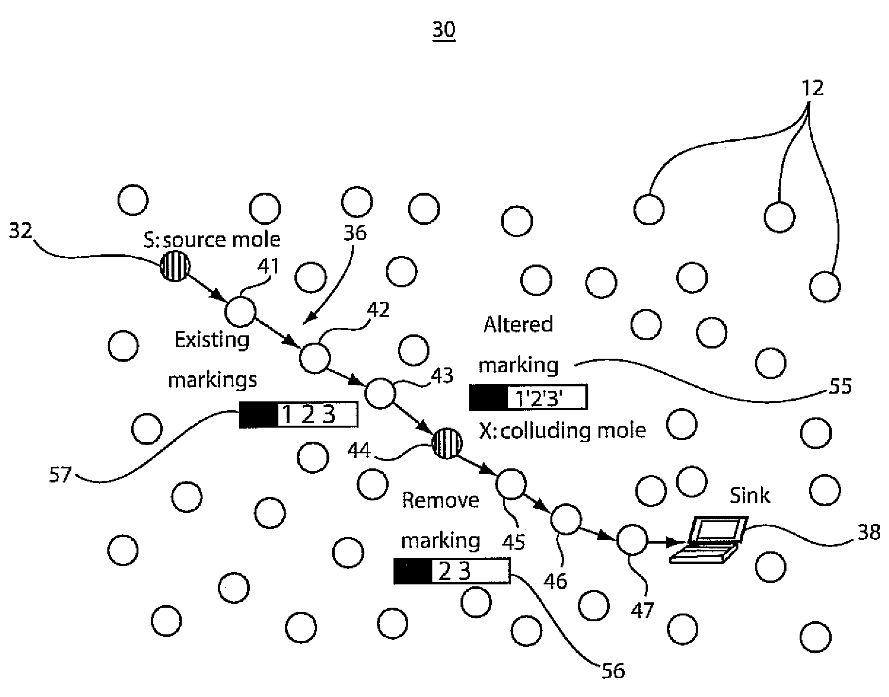 Method and system for resilient packet traceback in wireless mesh and sensor networks