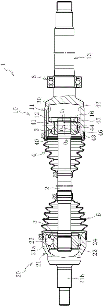 Constant velocity universal joint outer joint member and manufacturing method for same