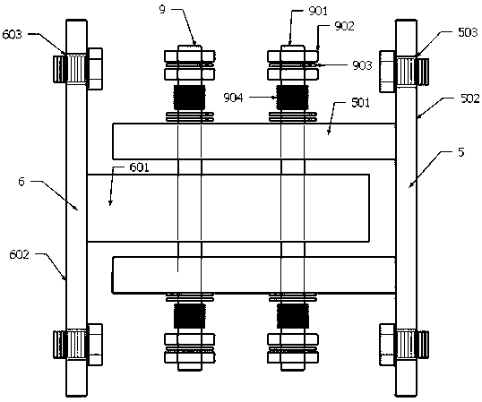 Prestressed hoop type swing wall connection assembly with no damage in consideration and implementation method of prestressed hoop type swing wall connection assembly