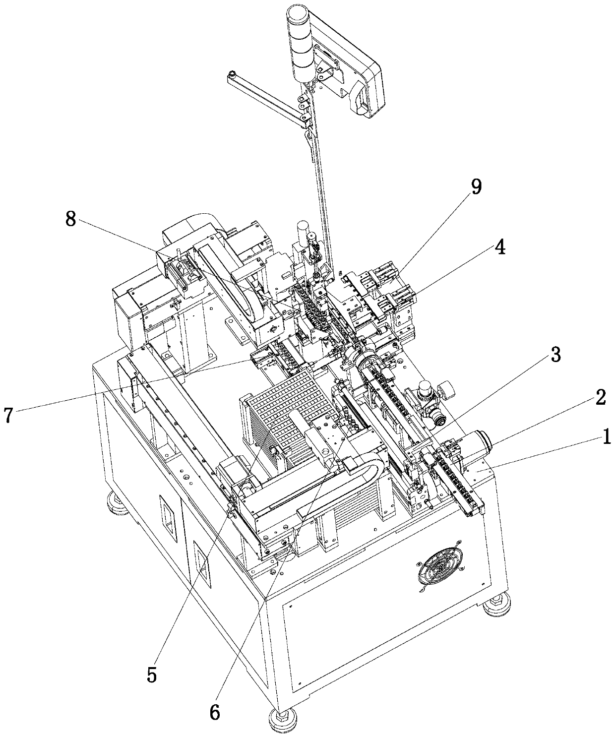 Magnetic core assembling machine