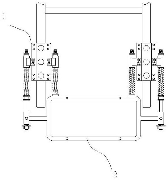Vehicle bottom hanging type collision protection device