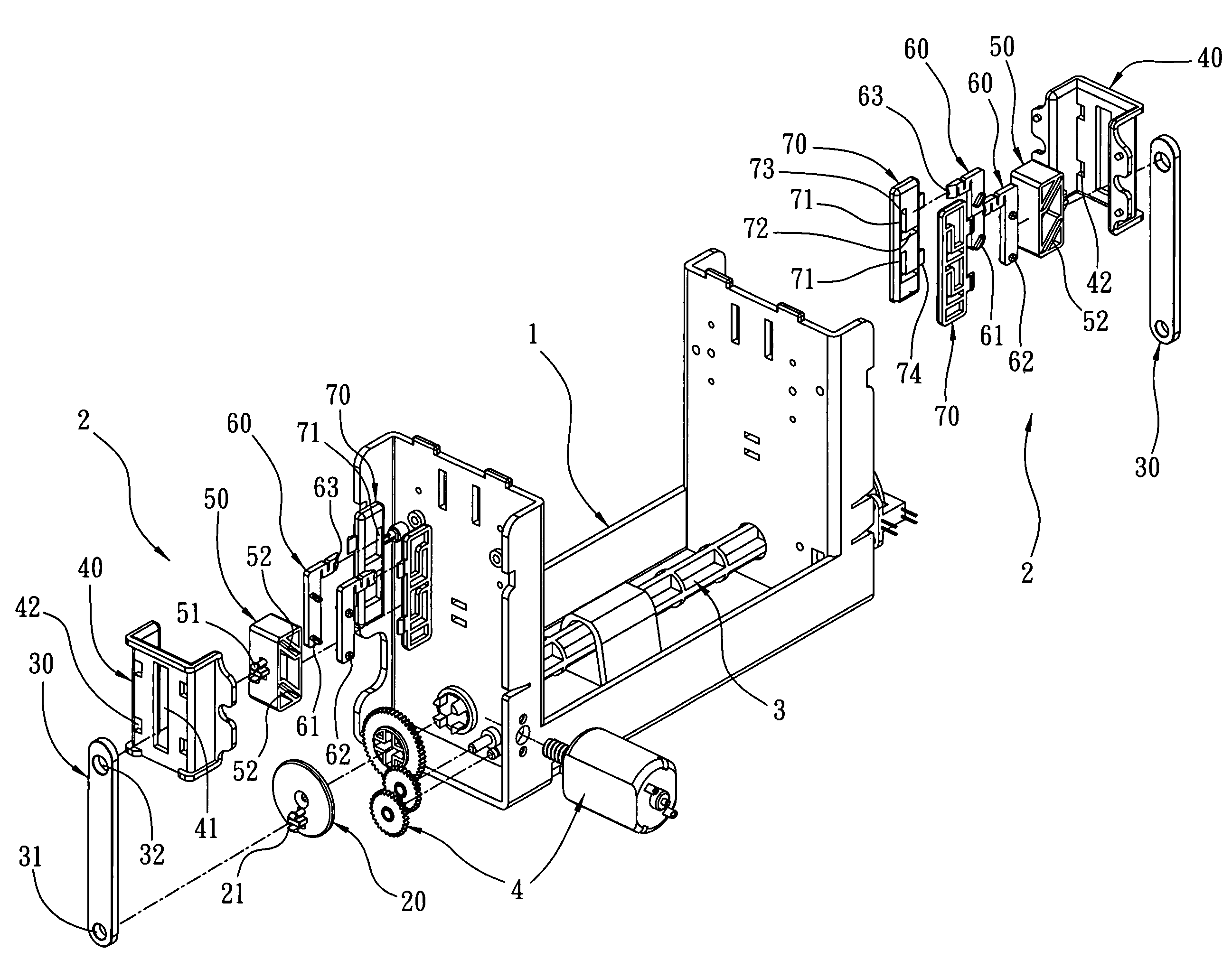 Automatic disk feeding device for disk duplication system and method thereof