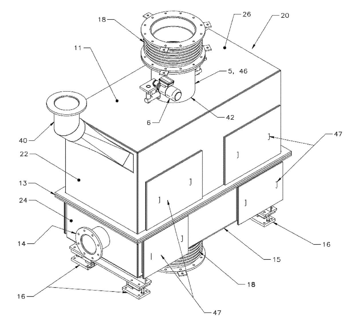 Feed flow conditioner for particulate feed materials