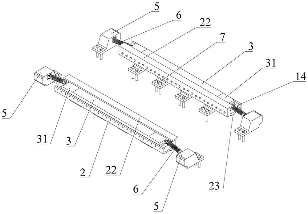 A low-wear rack transition auxiliary device for rack traffic