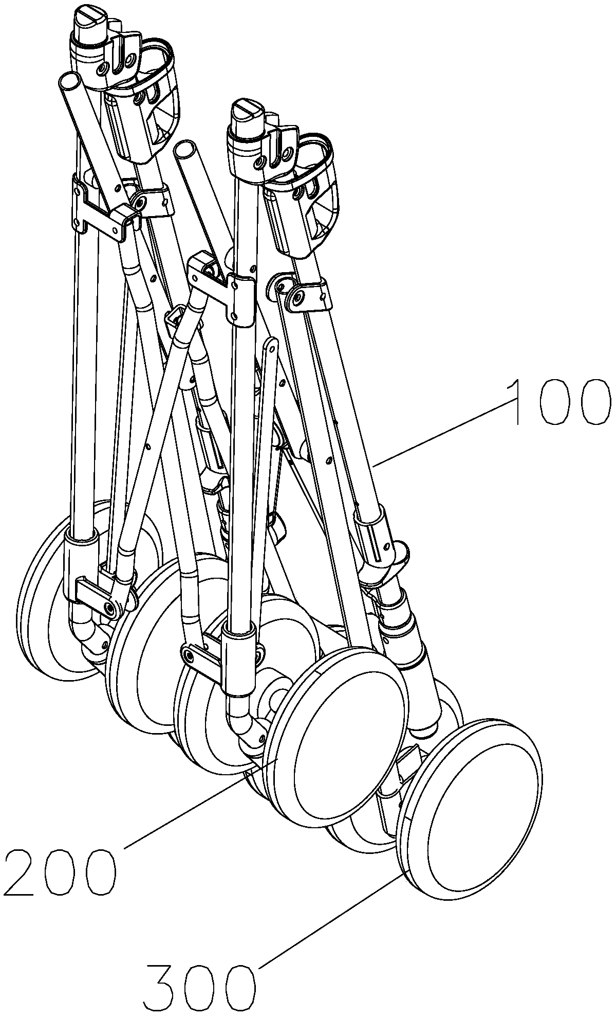 Foldable baby stroller