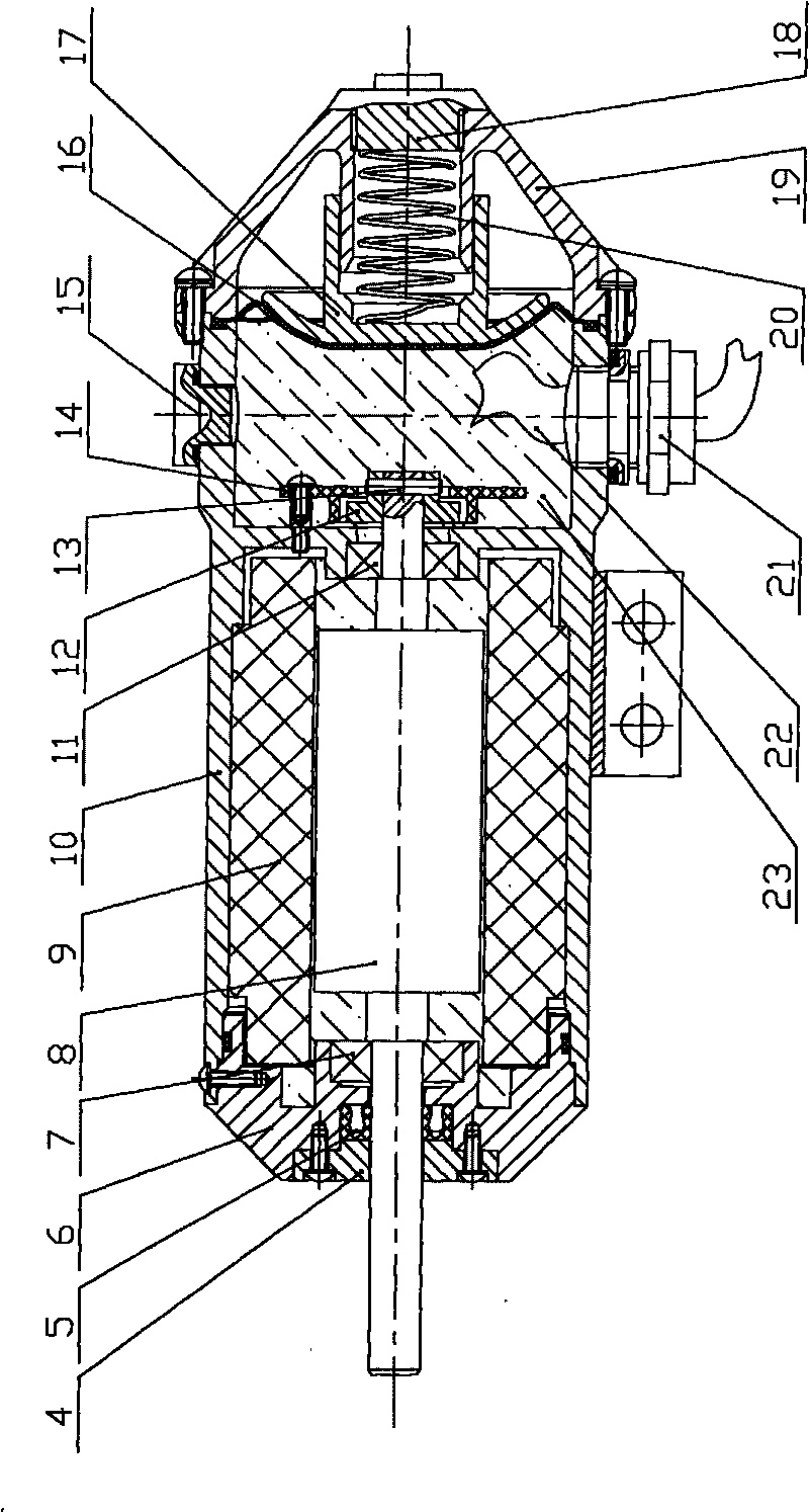 Compensated underwater brushless DC motor structure and assembly method thereof