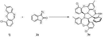 Spiro oxindole imidazolinyl oxazepine compound and synthesis method thereof