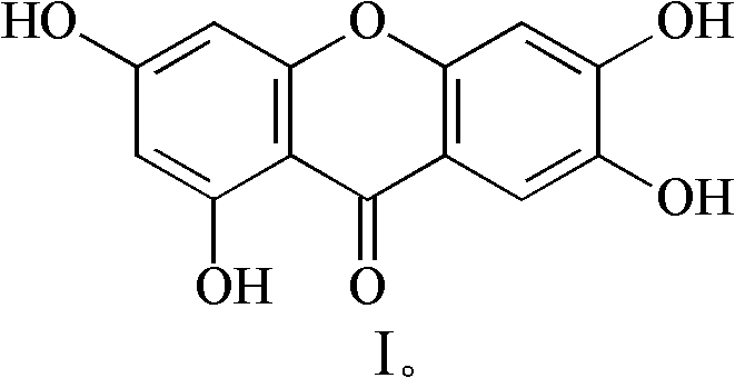 Method for preparing 1,3,6,7-tetrahydroxy xanthone