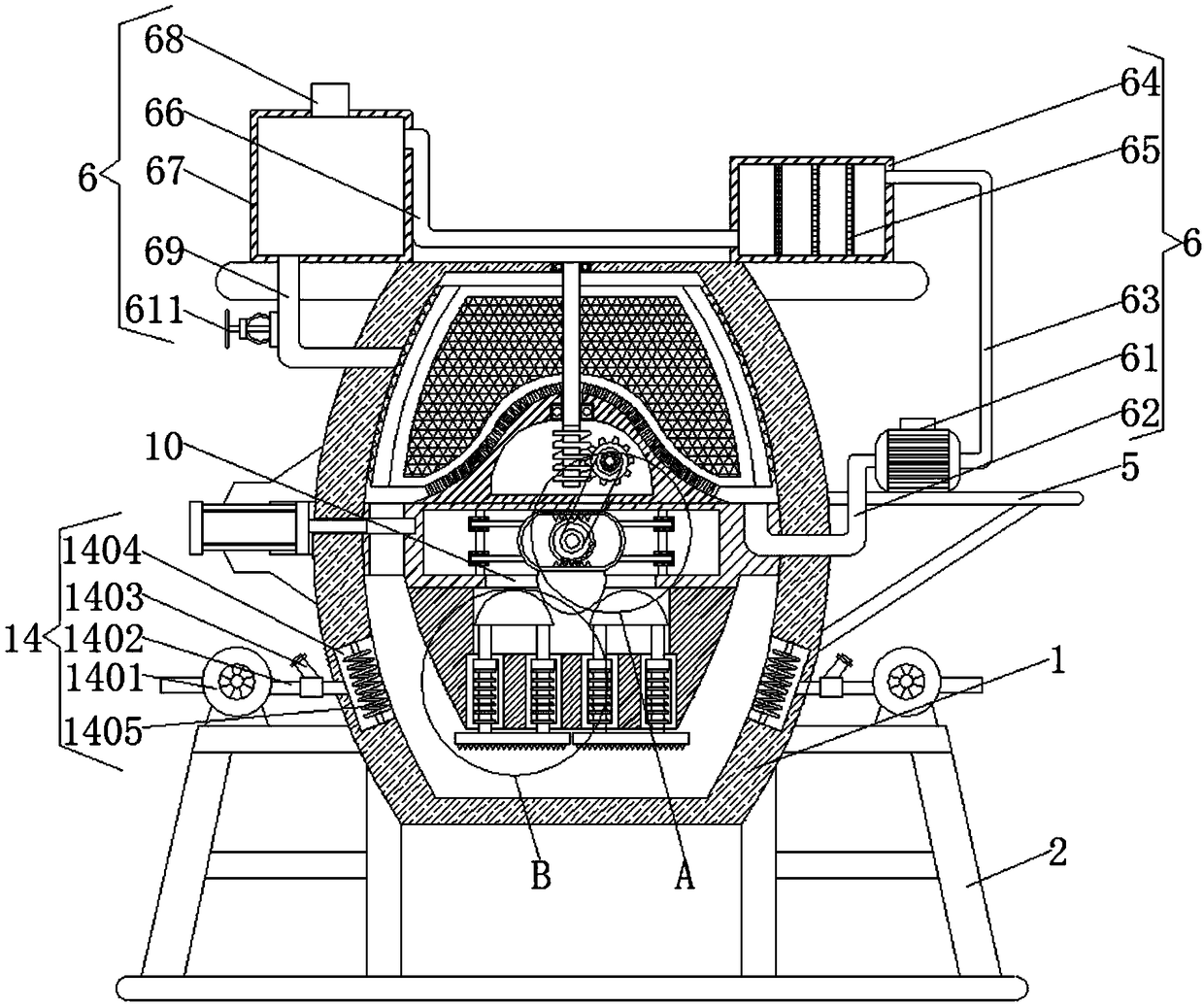 Pharmaceutical stalactitum processing equipment