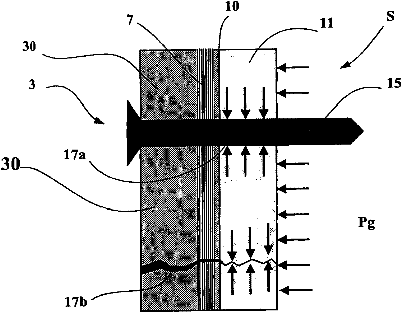 Tyre with a self-sealing ply