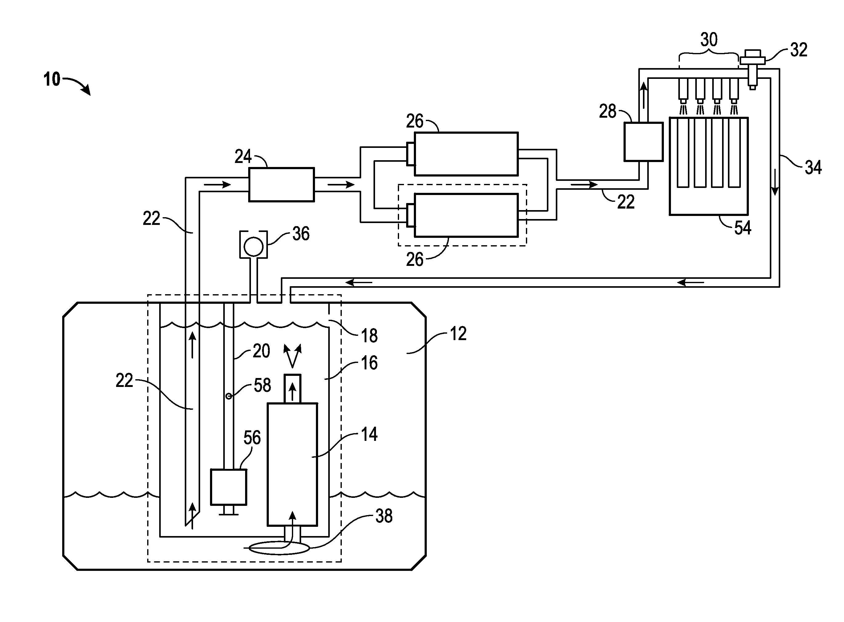 Anti-surge tank housed within a fuel vessel