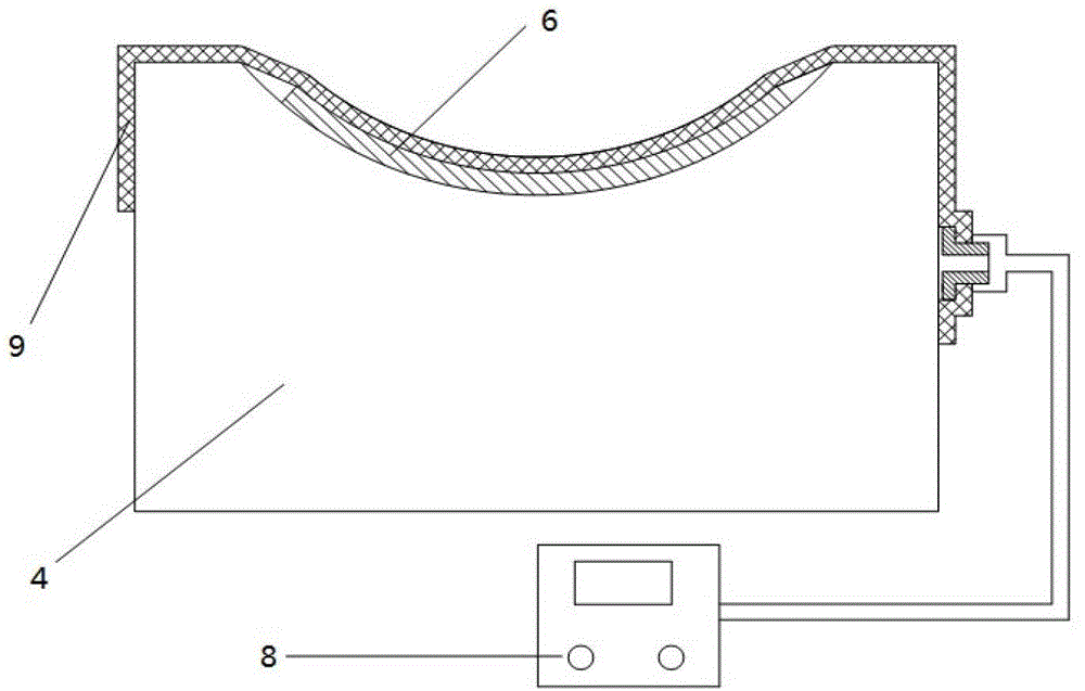 Forming device and forming method of electromagnetic induction assisting prestress