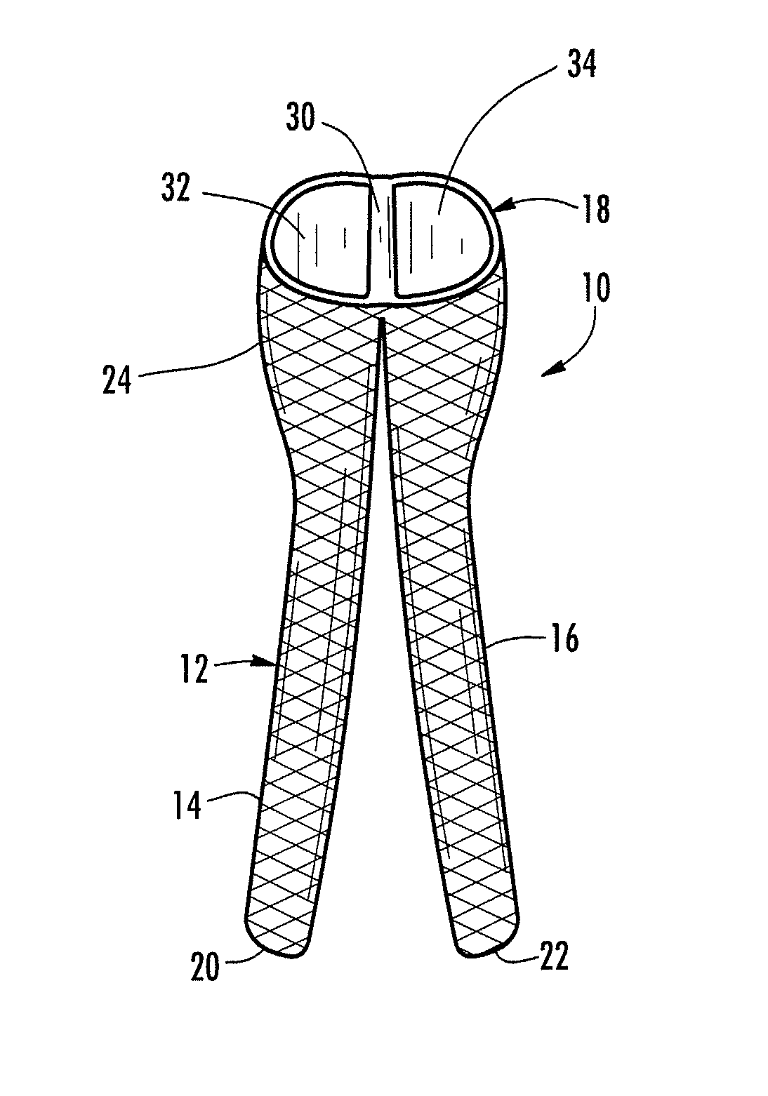 Bifurcated medical device for treating a target site and associated method