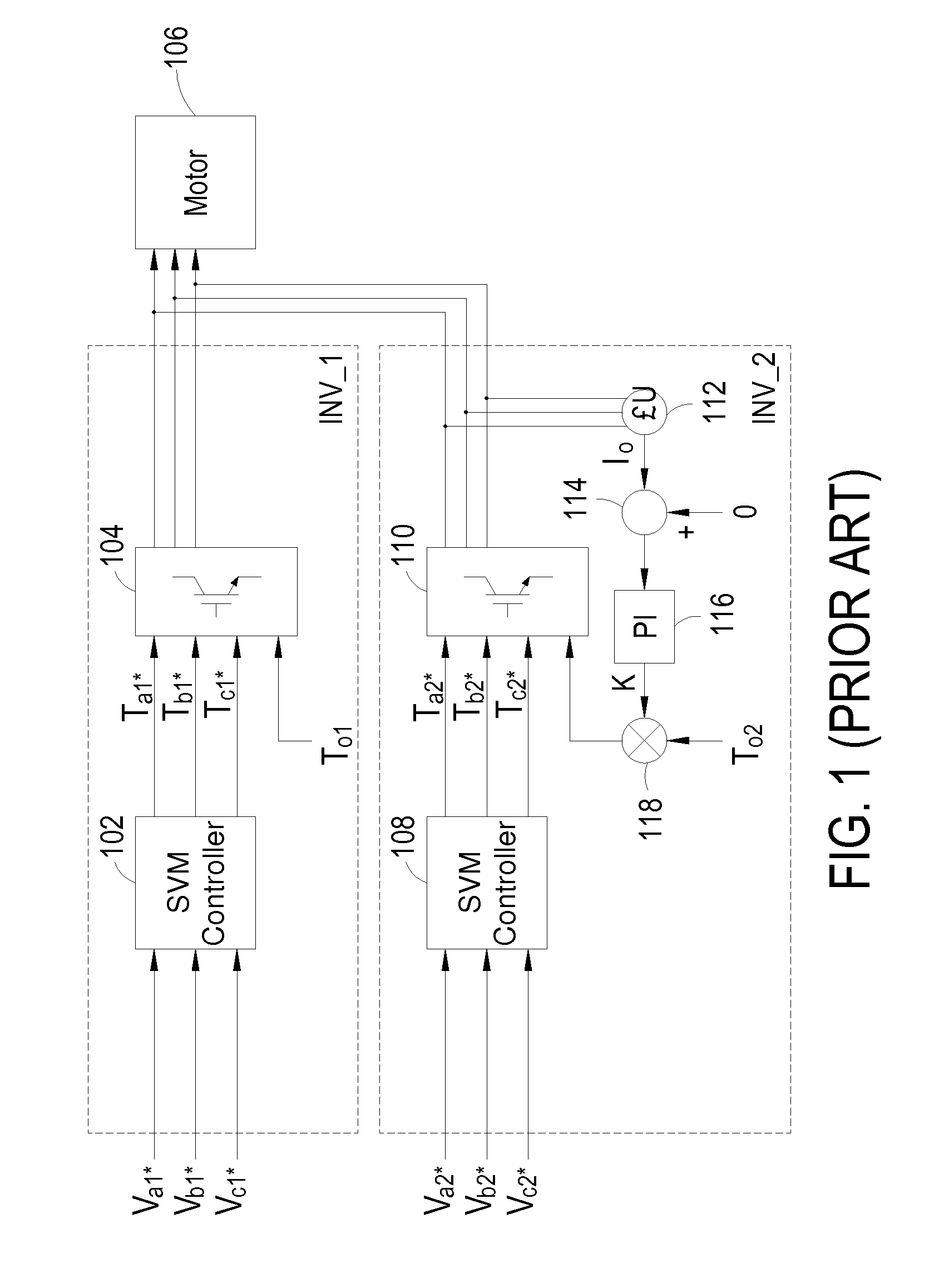 Parallel inverter drive system and the apparatus and method for suppressing circulating current in such system