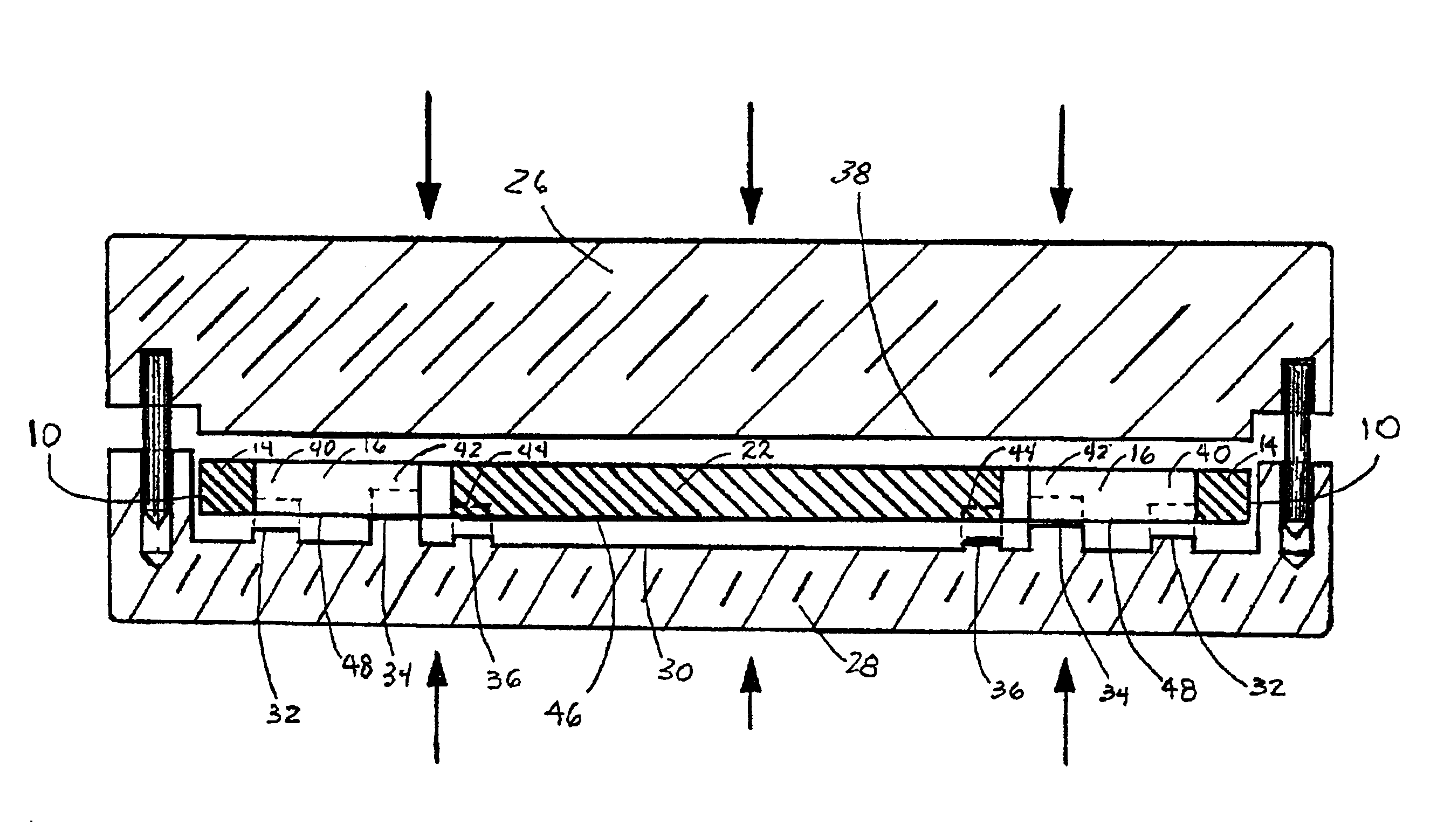 Semiconductor package with exposed die pad and body-locking leadframe