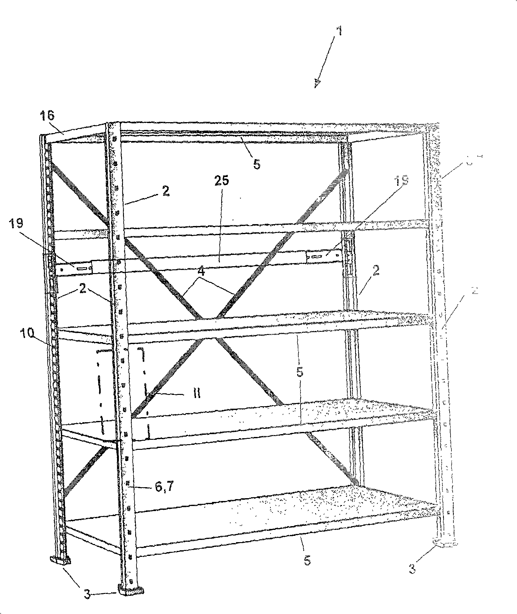 Shelf system for storing and archiving objects