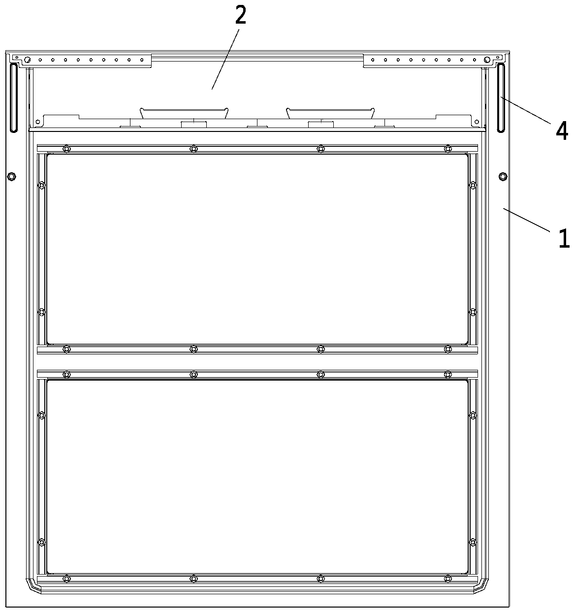 Door frame structure and disinfection cabinet provided with door frame structure