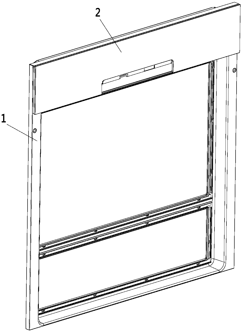 Door frame structure and disinfection cabinet provided with door frame structure