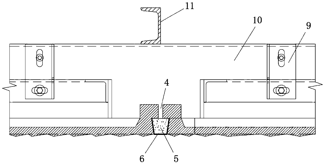 Seamless treatment method for cement decoration hanging plates of building external wall