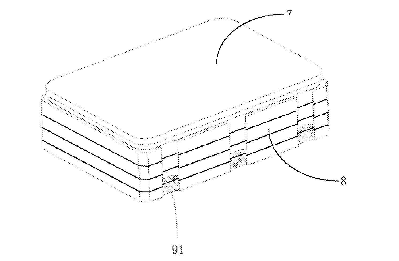 Integrated gas discharge tube and preparation method therefor