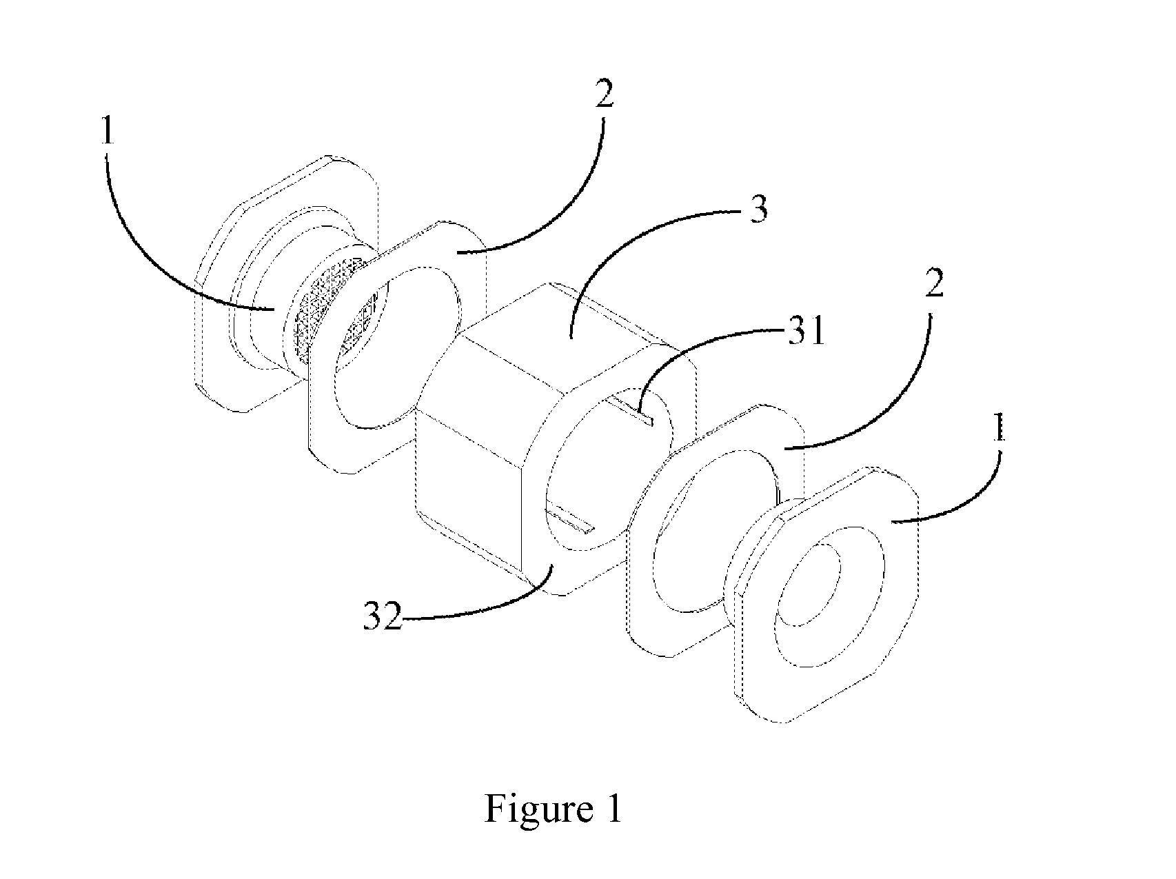 Integrated gas discharge tube and preparation method therefor