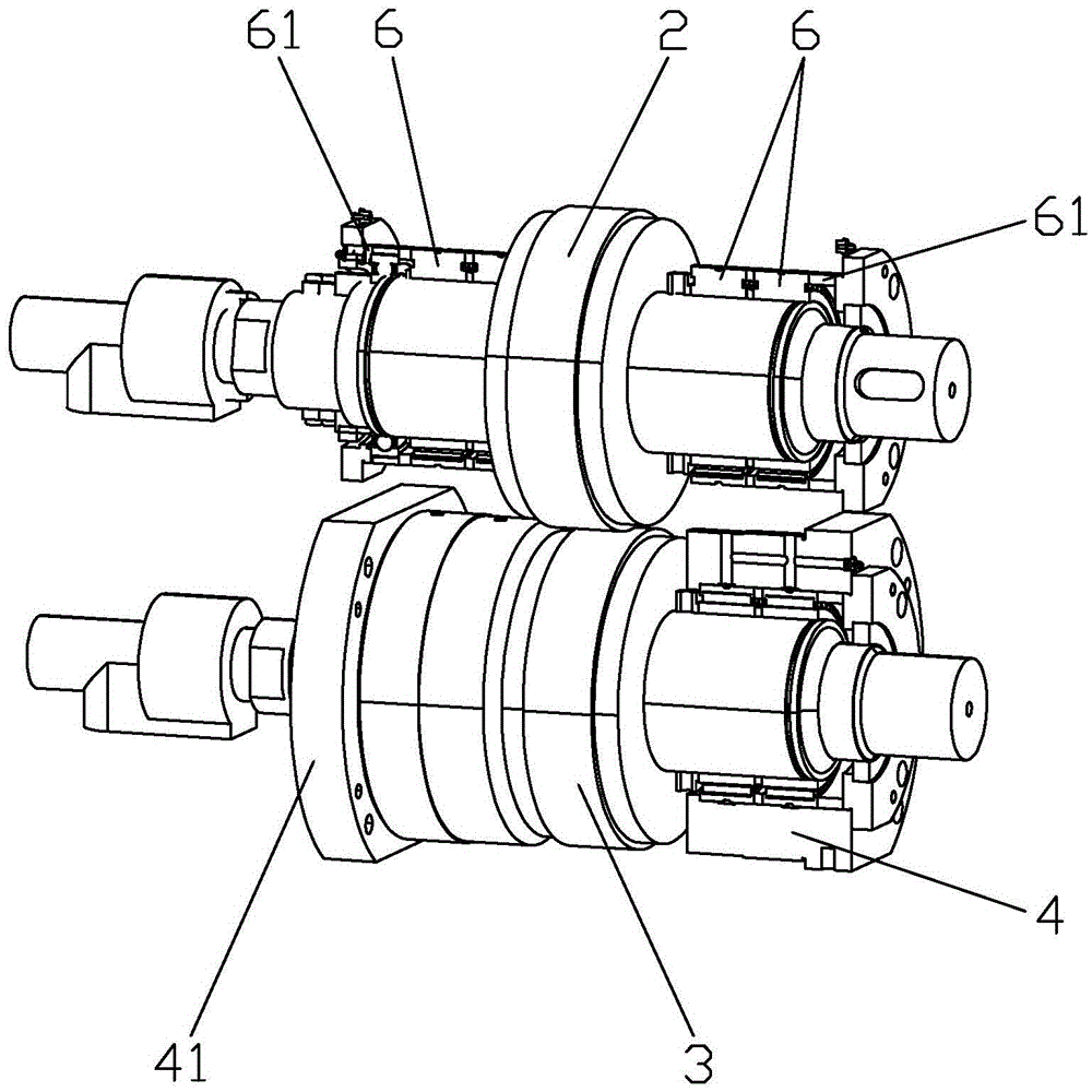 Bus bar rolling structure