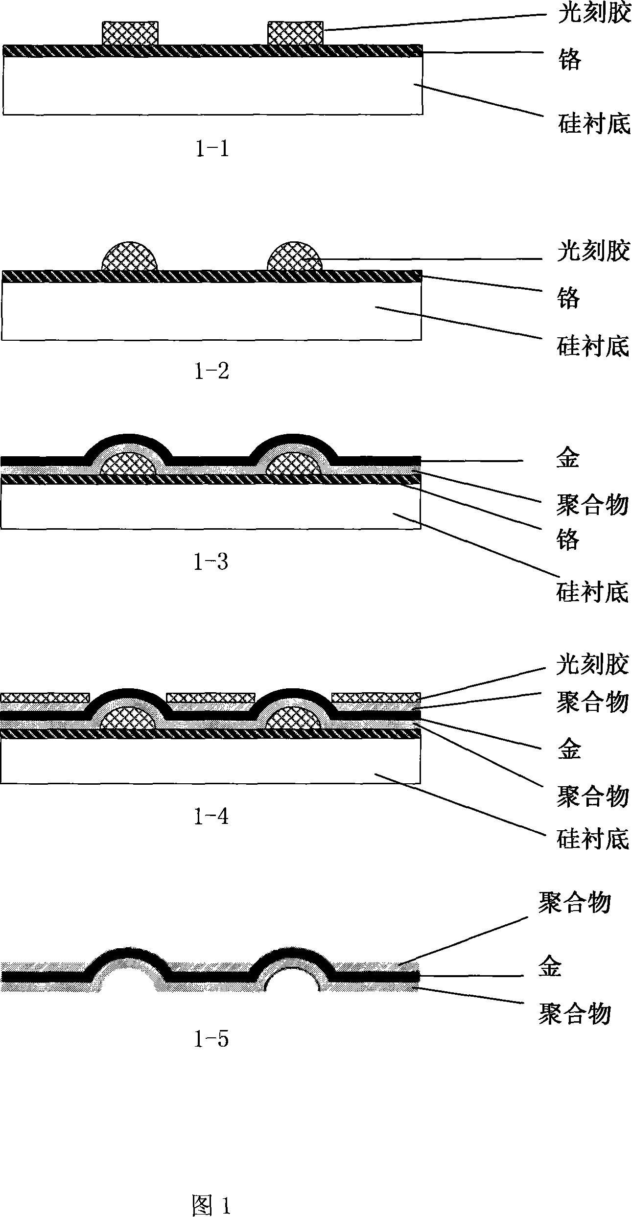 Method for preparing ball-shaped bump biological microelectrode array