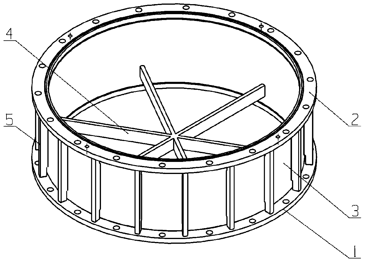 Fragile cover locking structure suitable for high-pressure gas ejection test device