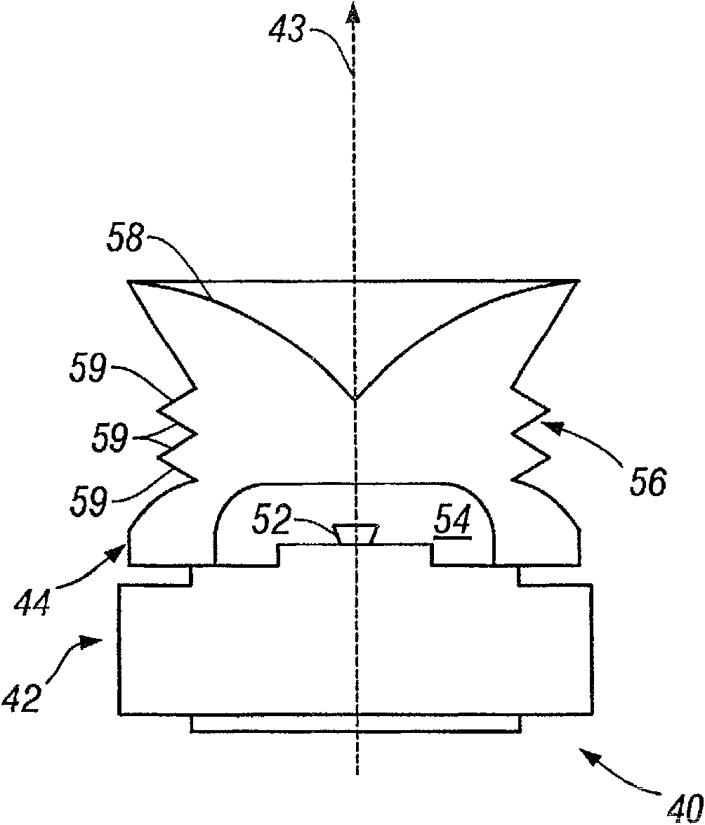 Illuminating device and its lens used therein