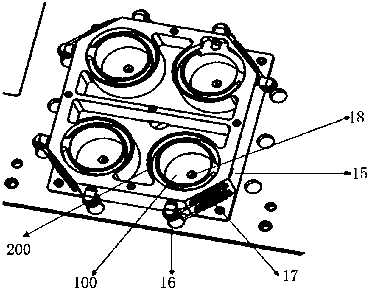 Scanning nozzle cleaning tank and scanning nozzle cleaning method