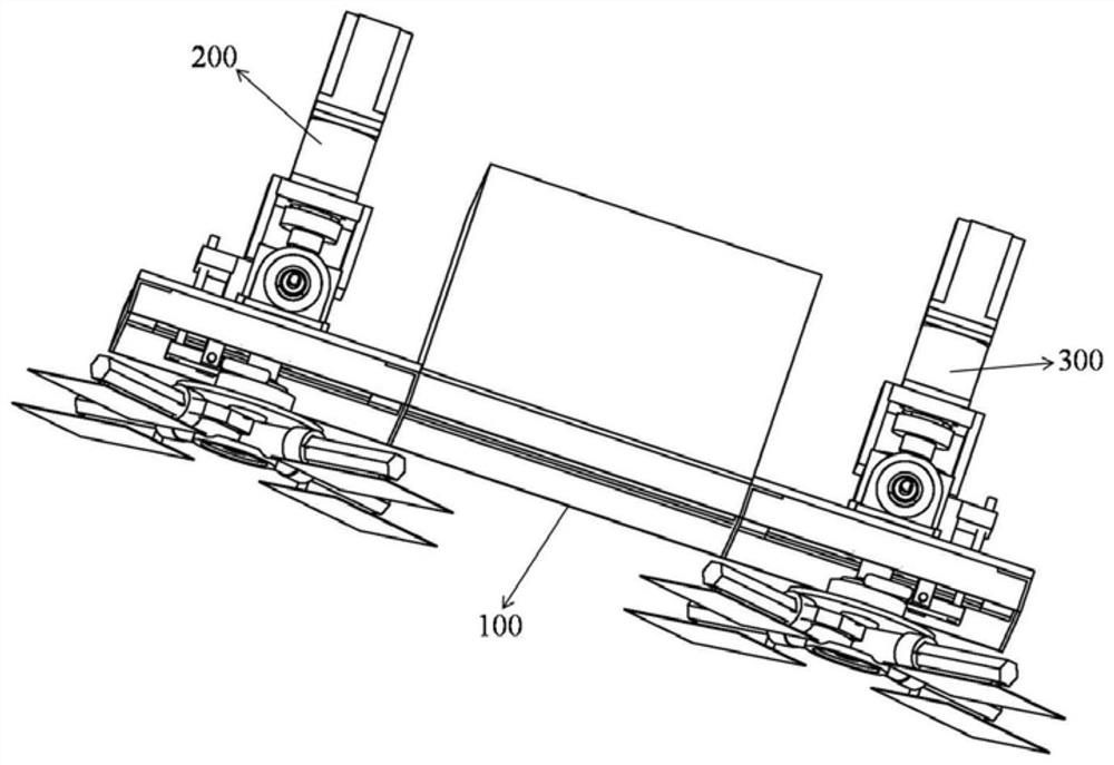 A remote control cement troweling machine