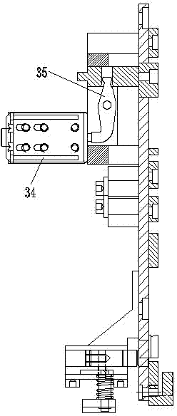 Baseplate of single system flat knitting machine with parallel cardigans
