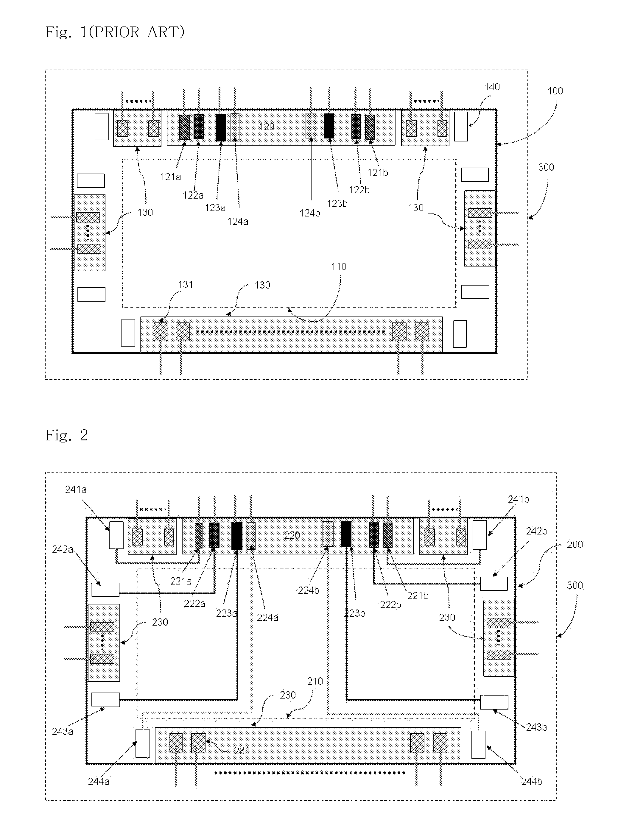 Pad layout structure of driver IC chip