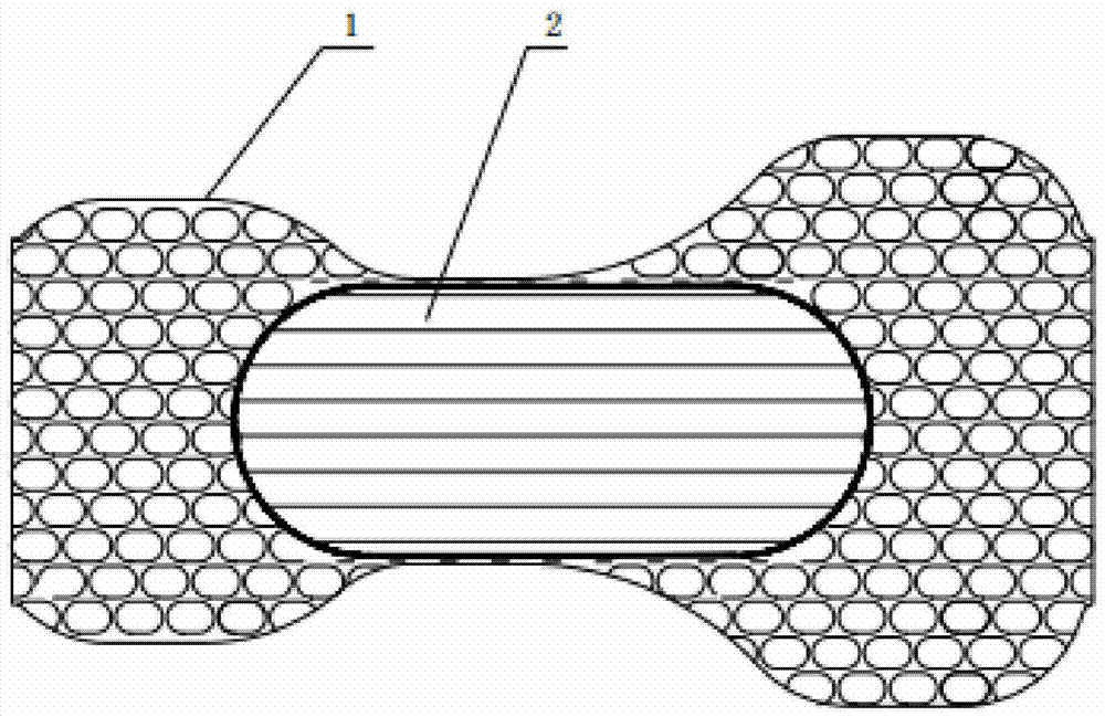 Cotton core used in adult diaper and manufacturing method of cotton core