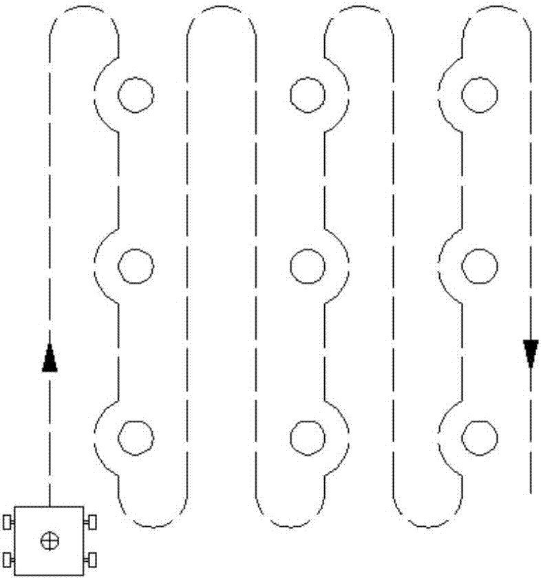 Automatic traverse intelligent mower control system and method of orchard