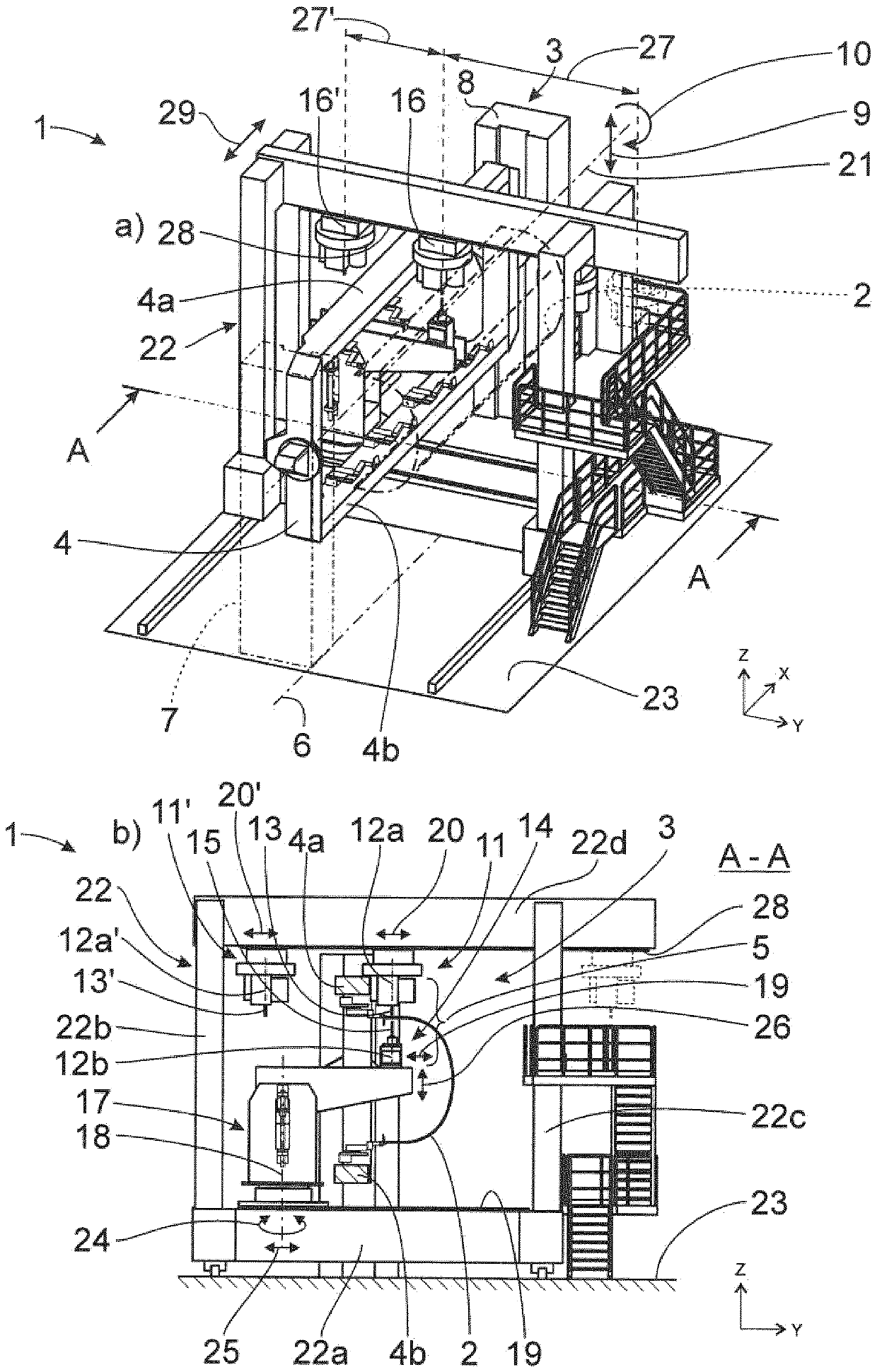 Machining facility for aircraft structural components