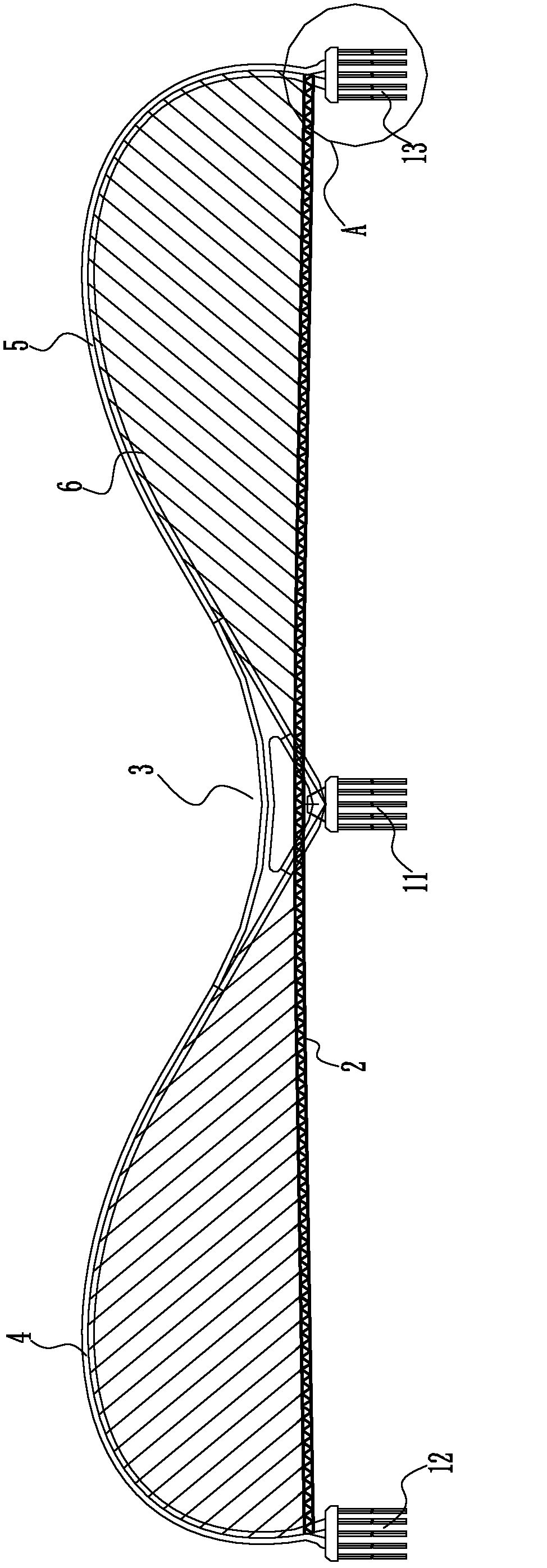 Large-span double-arch axis combined arch bridge and construction method thereof