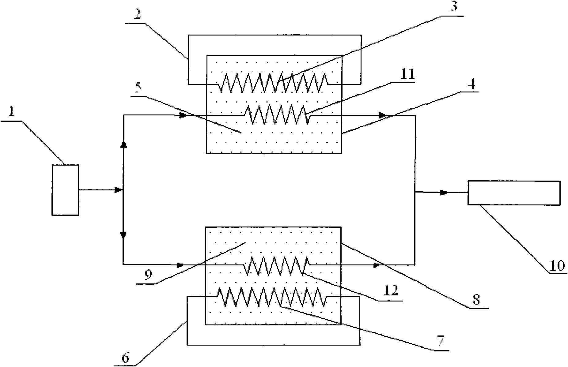 Cold and hot ablation apparatus with cold and heat accumulation devices