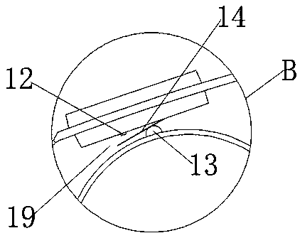 Gummed tape cutting device capable of measuring length