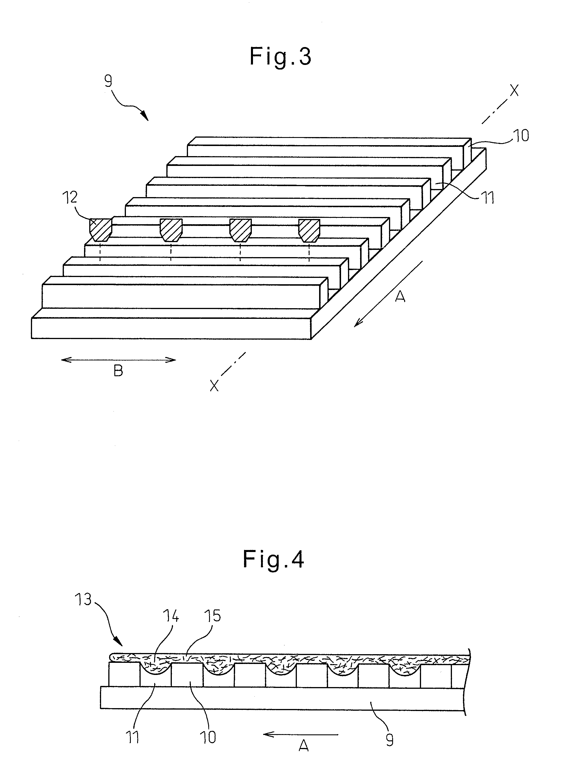 Method of easy production of nonwoven fabric having at least one projection and at least one recess, and method of easy processing of nonwoven fabric