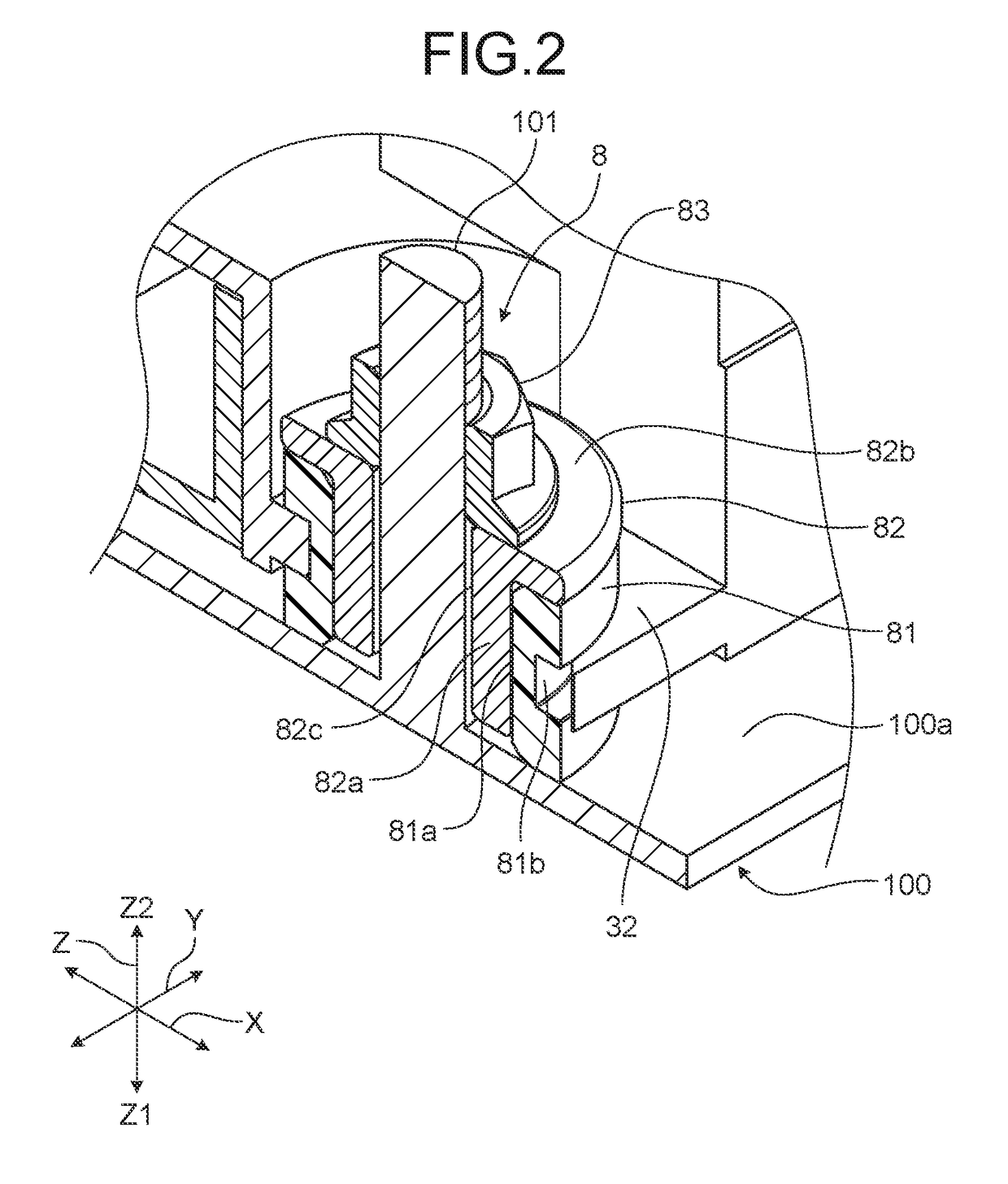 Attachment structure for electronic component accommodation box