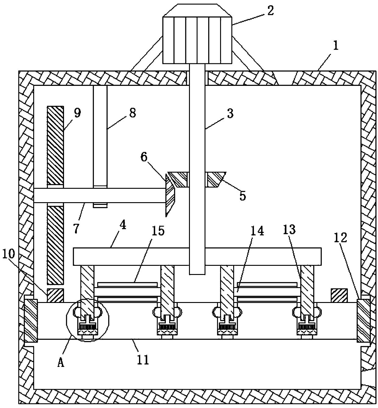 Tortoise shell stirring and grinding device