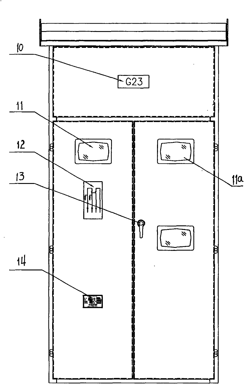 Double-pole isolating switch cabinet for outdoor direct current 1500 V contact net system