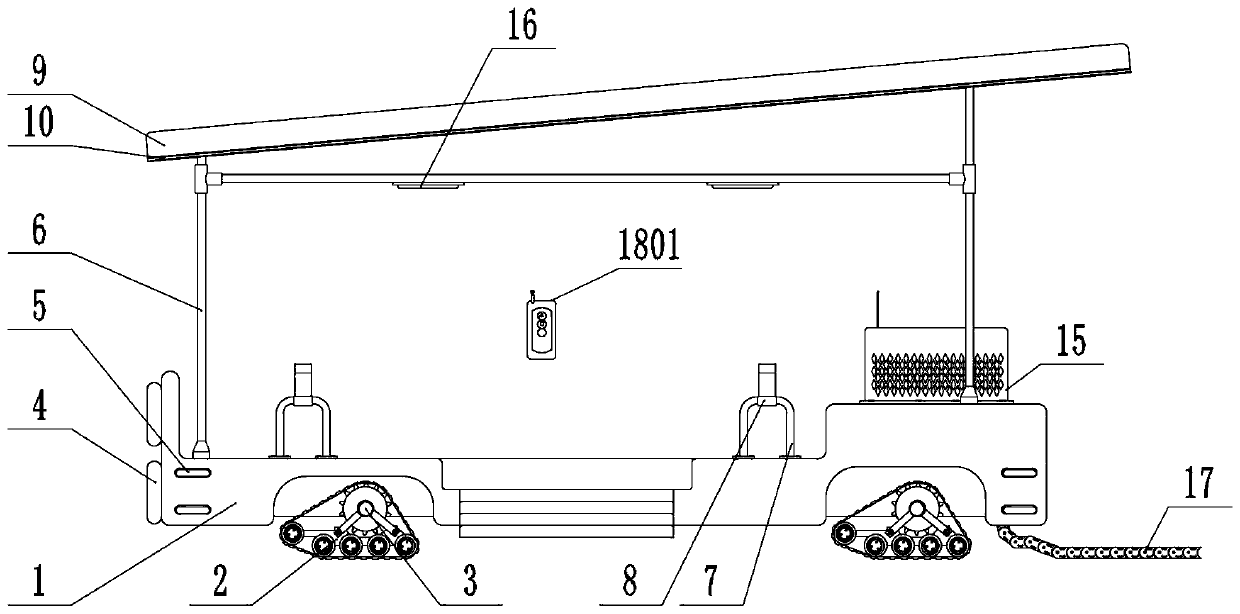 A short-distance material transfer device for subway construction