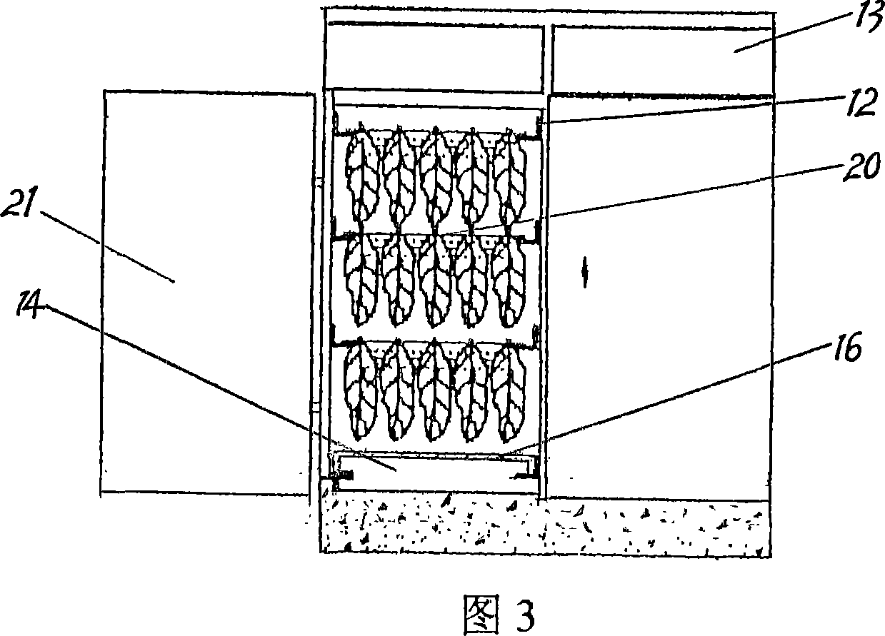 Heat circulation device for central baking tobacco leaves