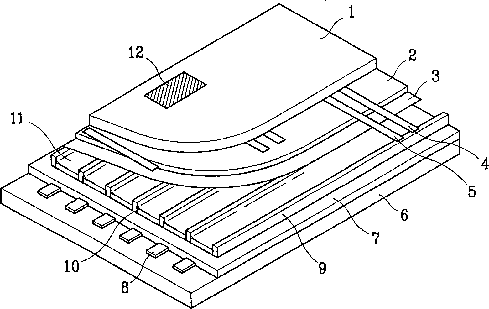 Plasma display panel with variable address voltage and tis producing method