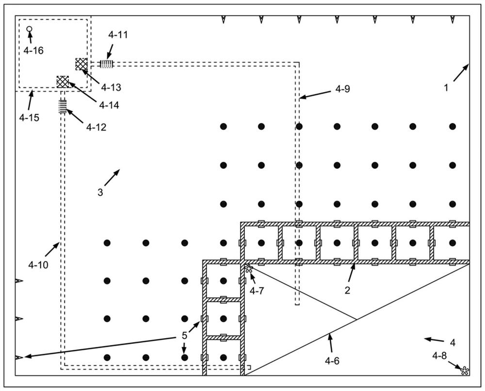 Centrifugal model test device and method for researching spatial effect of working properties of lattice-shaped diaphragm wall enclosure structure